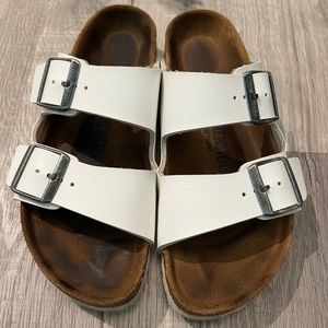 White Birkenstock Sandals